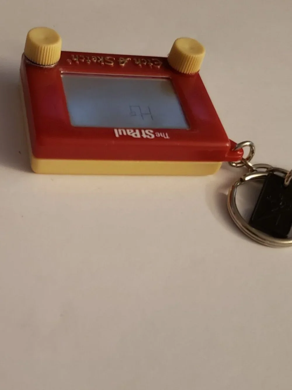 Vintage Etch-a-Sketch Mini Toy Keychain 90s Promotional Basic Fun 1994